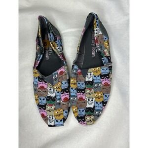 Sketchers Memory Foam Slip on Sketchers Women's 8 Cat Design